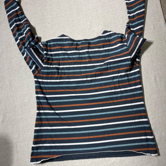 Organic Cotton Sailor Shirt Breton Midnight Sailor Stripes - Picture 9 of 9